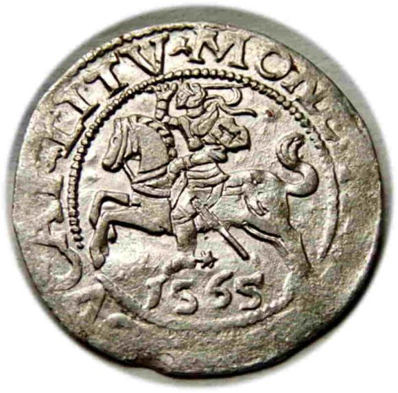 Półgrosz 1565 Zygmunt II August Wilno (1)