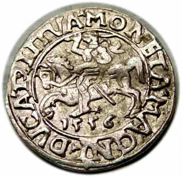 Półgrosz 1556 Zygmunt II August Wilno (1)