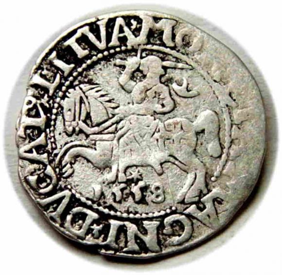 Półgrosz 1558 Zygmunt II August Wilno (1)