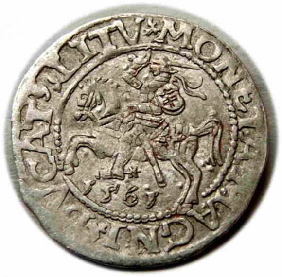 Półgrosz 1561 Zygmunt II August Wilno (1)
