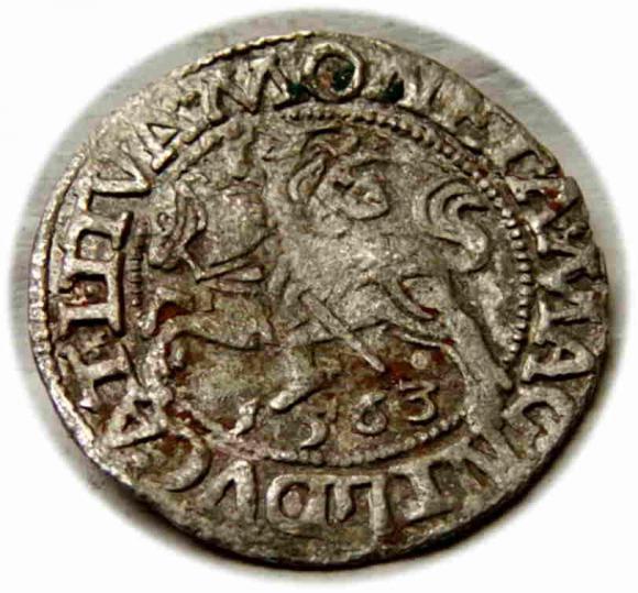 Półgrosz 1563 Zygmunt II August Wilno (1)