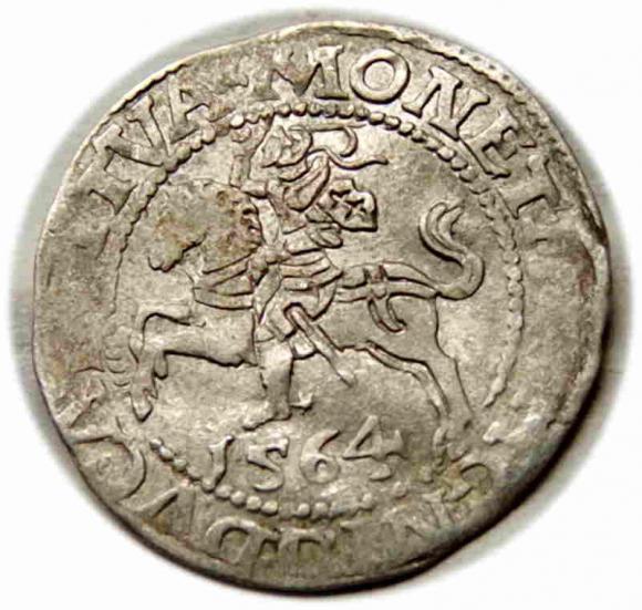 Półgrosz 1564 Zygmunt II August Wilno (1)