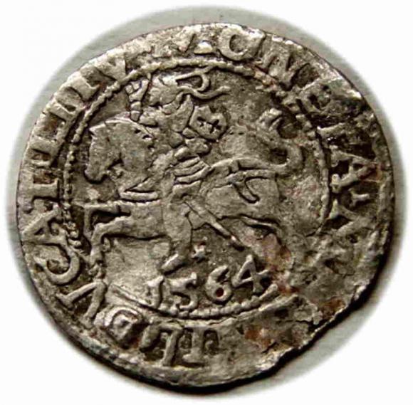 Półgrosz 1564 Zygmunt II August Wilno (1)