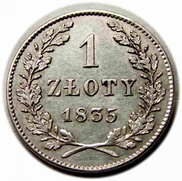 1 złoty 1835 Wolne Miasto Kraków (1)