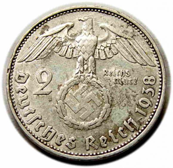 2 marki 1938 Niemcy Muldenhutten (2)