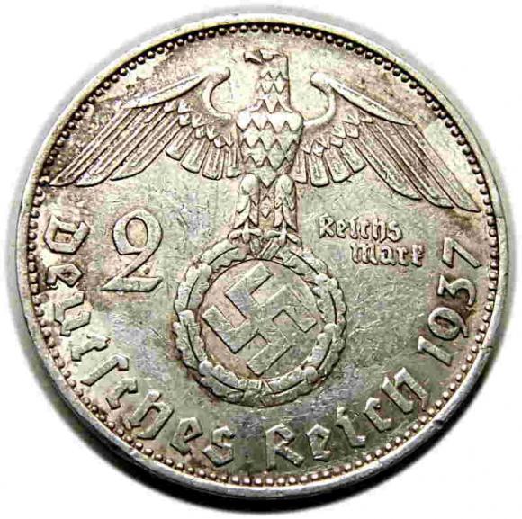 2 marki 1937 J Niemcy Muldenhutten (2)