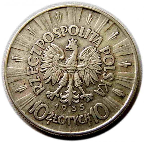 10 złotych 1935 Józef Piłsudski Warszawa (2)