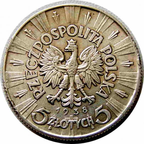 5 złotych 1938 Józef Piłsudski Warszawa (2)