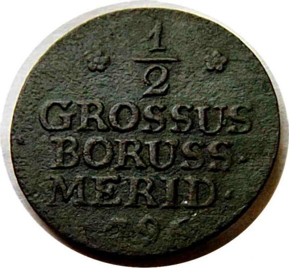 Półgrosz 1796 Fryderyk Wilhelm II Prusy Południowe (1)