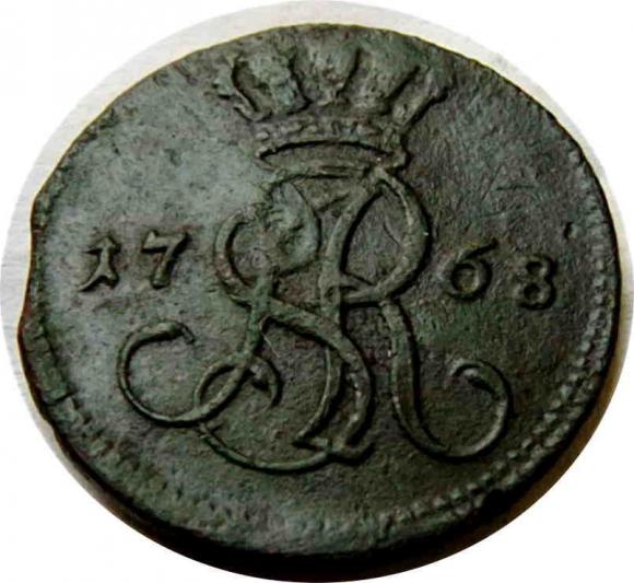 Grosz 1768 Stanisław August Poniatowski Warszawa (1)