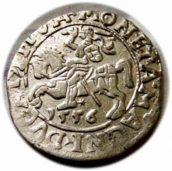 Półgrosz 1556 Zygmunt II August Wilno (1)