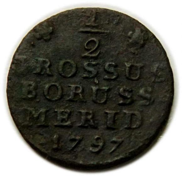 Półgrosz 1797 Fryderyk Wilhelm II Prusy Południowe Wrocław (1)