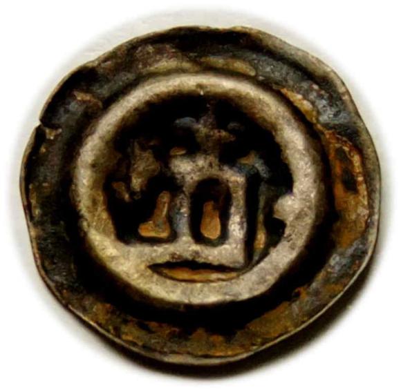 Brakteat Kwadrat z krzyżami Zakon Krzyżacki (1)