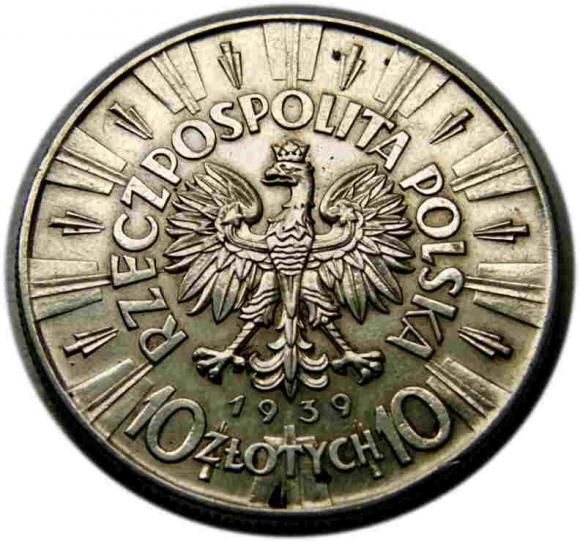 10 złotych 1939 Józef Piłsudski Warszawa (2)