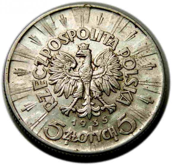 5 złotych 1935 Józef Piłsudski II RP Warszawa (2)