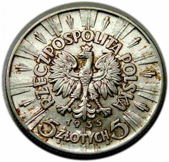 5 złotych 1935 Józef Piłsudski II RP Warszawa (2)