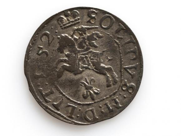 Szeląg litewski 1652 Jan Kazimierz Wilno (1)