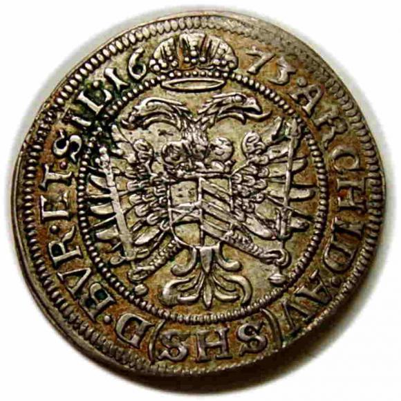 6 krajcarów 1673 Leopold I Wrocław (2)