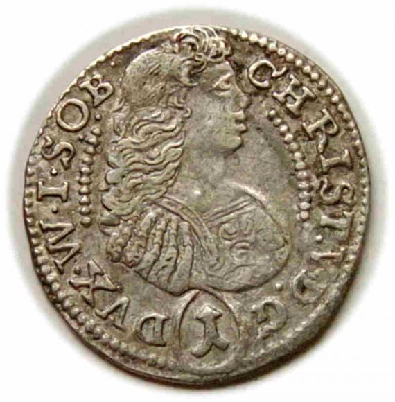 1 krajcar 1683 Chrystian Ulryk Księstwo Oleśnickie Oleśnica (1)