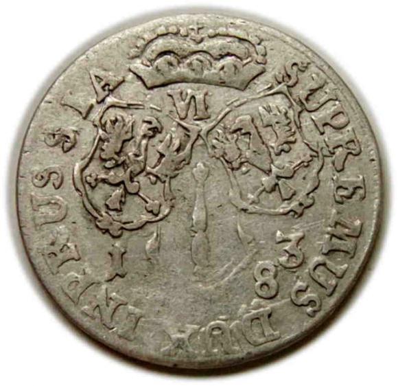 Szóstak 1683 Fryderyk Wilhelm Prusy Królewiec (2)