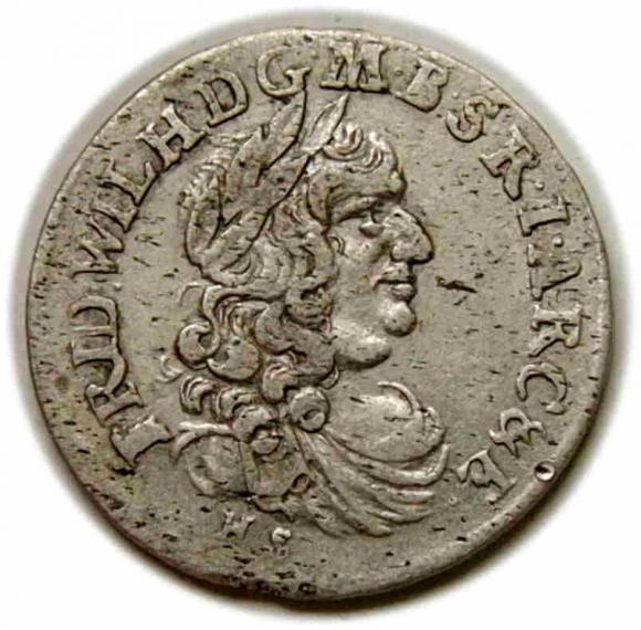 Szóstak 1663 Fryderyk Wilhelm Prusy Królewiec (1)