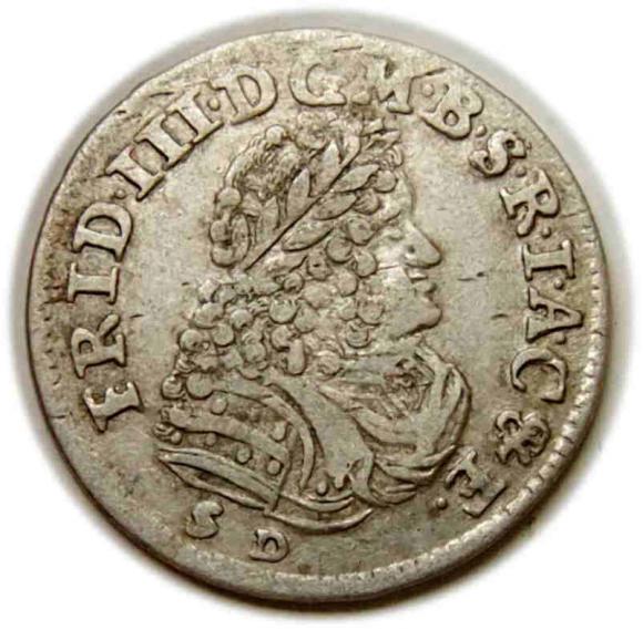 Szóstak 1698 Fryderyk I Hohenzollern Prusy Królewiec (1)