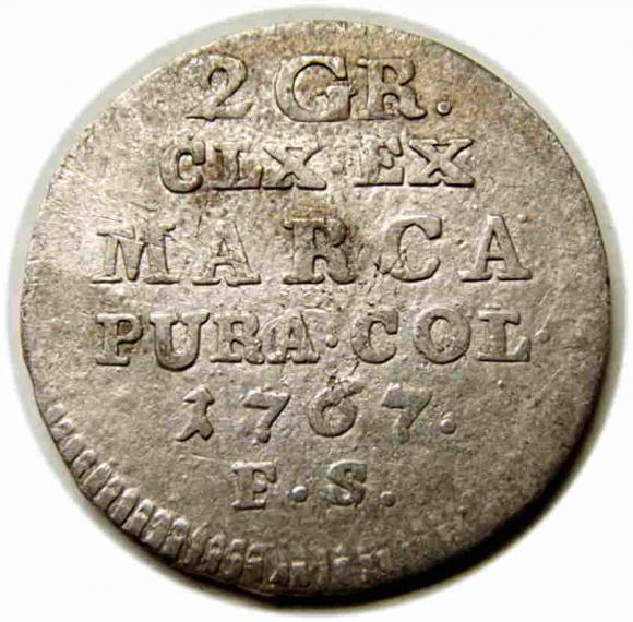2 grosze 1767 Stanisław August Poniatowski Warszawa (1)