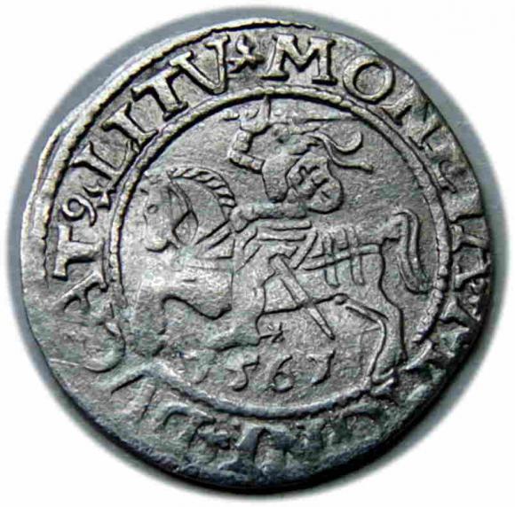 Półgrosz 1561 Zygmunt II August Wilno (1)