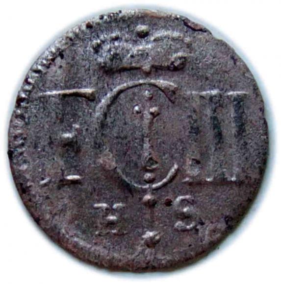 Szeląg 1693 Fryderyk I Pruski Prusy Królewiec (2)