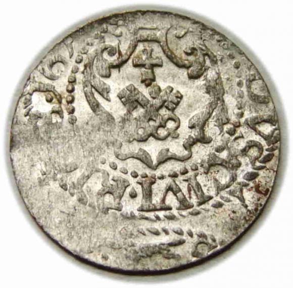 Szeląg Zygmunt III Waza Ryga (2)