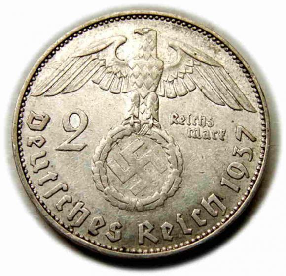 2 marki 1937 J Niemcy Hamburg  (2)