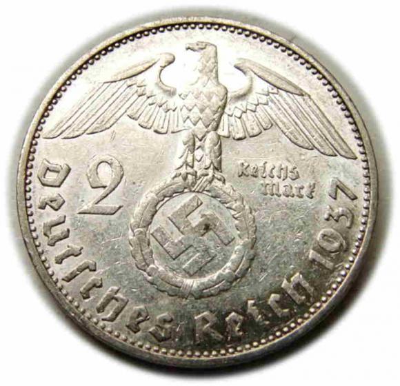 2 marki 1937 J Niemcy Karlsruhe  (2)