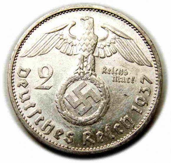 2 marki 1937 F Niemcy Stuttgart (2)