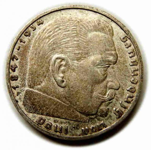 2 marki 1939 F Niemcy Stuttgart (1)