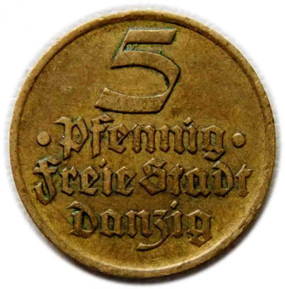 5 fenigów 1932 Wolne Miasto Gdańsk (1)