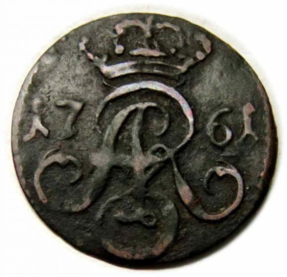 Szeląg 1761 August III Sas Toruń (2)