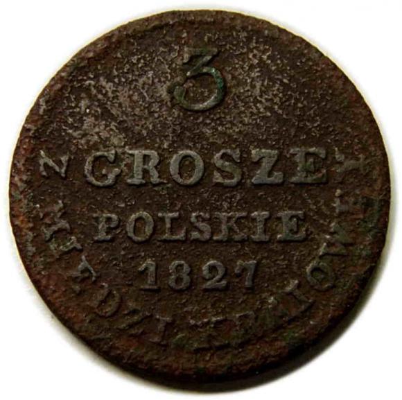 3 grosze 1827 Królestwo Polskie Warszawa (1)