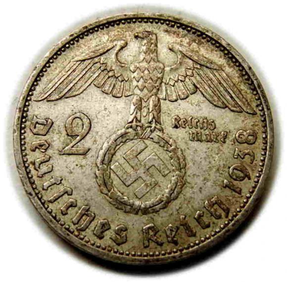 2 marki 1938 A Berlin Niemcy srebro (2)