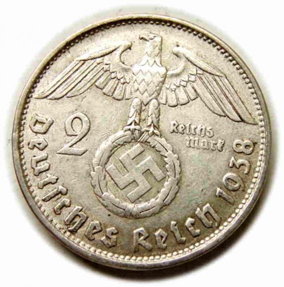 2 marki 1938 B Wiedeń Niemcy (2)