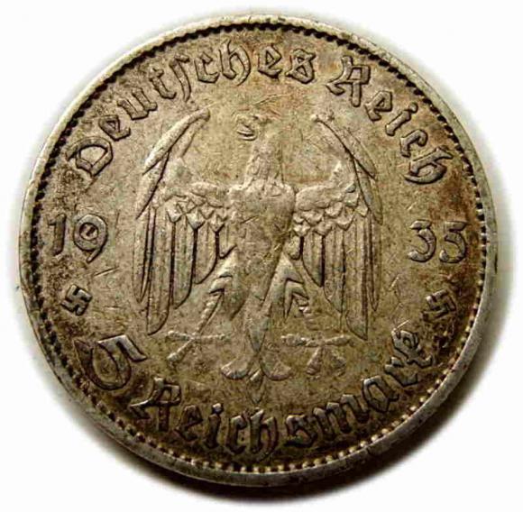 5 marek 1935 A Berlin Niemcy kościół srebro (2)