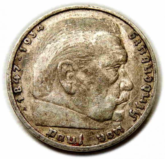 5 marek 1935 A Berlin Niemcy srebro (1)