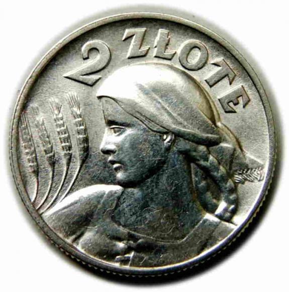 2 złote 1925 Kobieta z kłosami II RP Londyn (1)