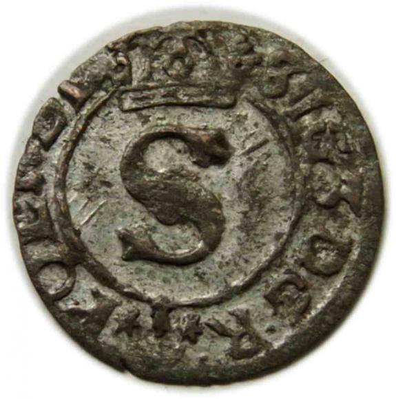 Szeląg 1623 Zygmunt III Waza Bydgoszcz (1)