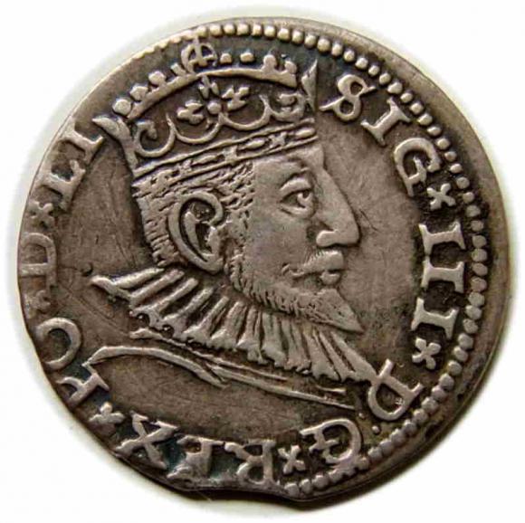 Trojak 1591 Zygmunt III Waza Ryga