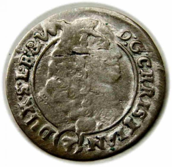 3 krajcary 1665 Chrystian Wołowski Księstwo Brzesko - Legnicko - Wołowskie Brzeg (1)