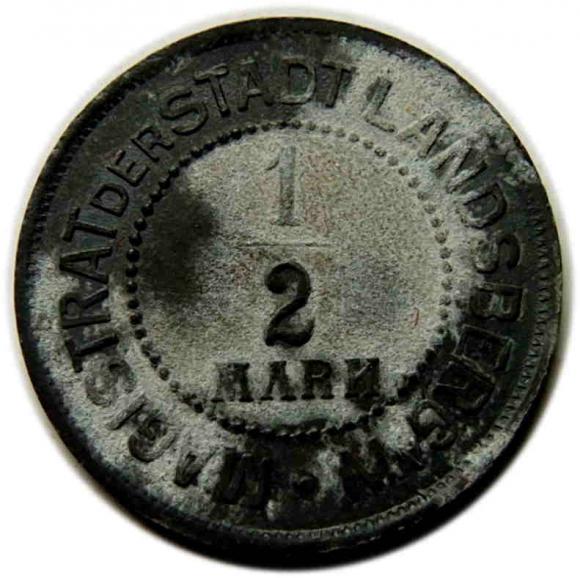 1/2 marki Gorzów Wielkopolski / Landsberg a. Warthe (2)