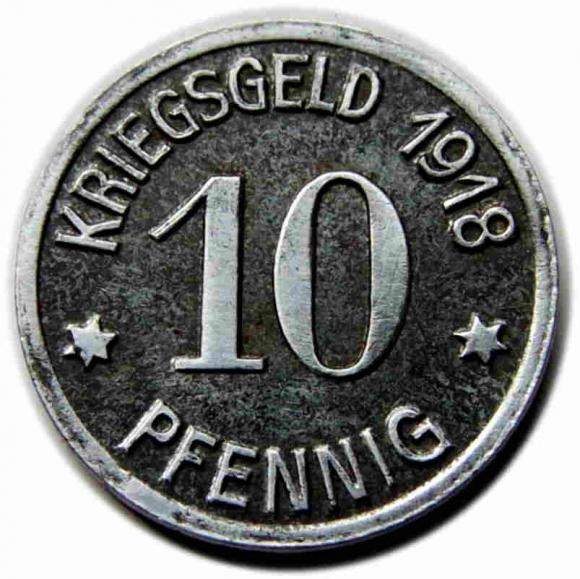 10 fenigów 1919 Racibórz / Ratibor (1)