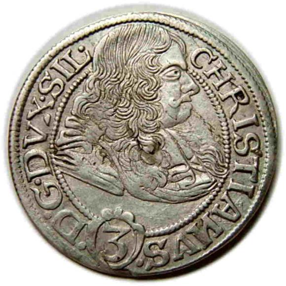 3 krajcary 1669 Chrystian Wołowski Księstwo Brzesko - Legnicko - Wołowskie Brzeg (1)