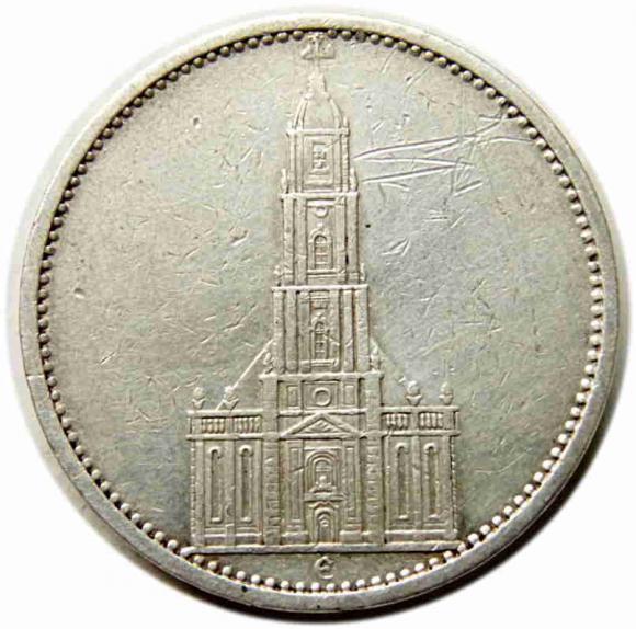 5 marek 1935 E Kościół w Poczdamie Niemcy Muldenhutten (1)