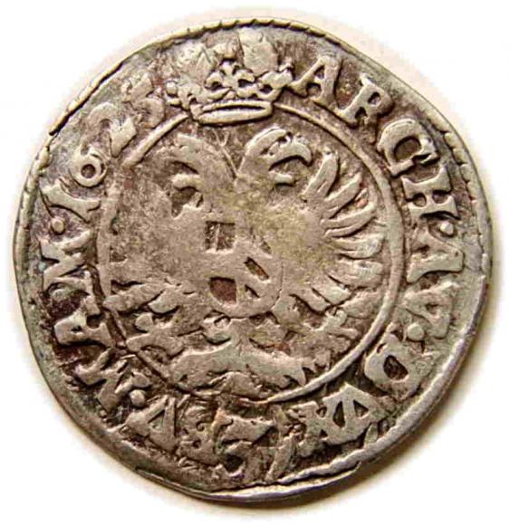 3 krajcary 1625 Ferdynand II Habsburg Praga (2)